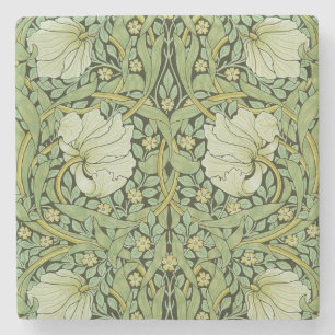Posavasos De Piedra Patrón floral vintage de William Morris Pimpernel