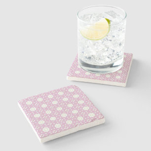 Posavasos De Piedra patrón geométrico decorativo piedra posavasos 