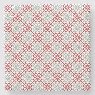 Posavasos De Piedra Patrón geométrico III del signo del SUN letón trad