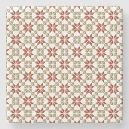 Posavasos De Piedra Patrón geométrico IX del SUN matutino