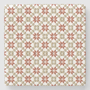 Posavasos De Piedra Patrón geométrico IX del SUN matutino