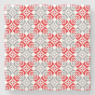 Posavasos De Piedra Patrón geométrico VI del SUN matutino