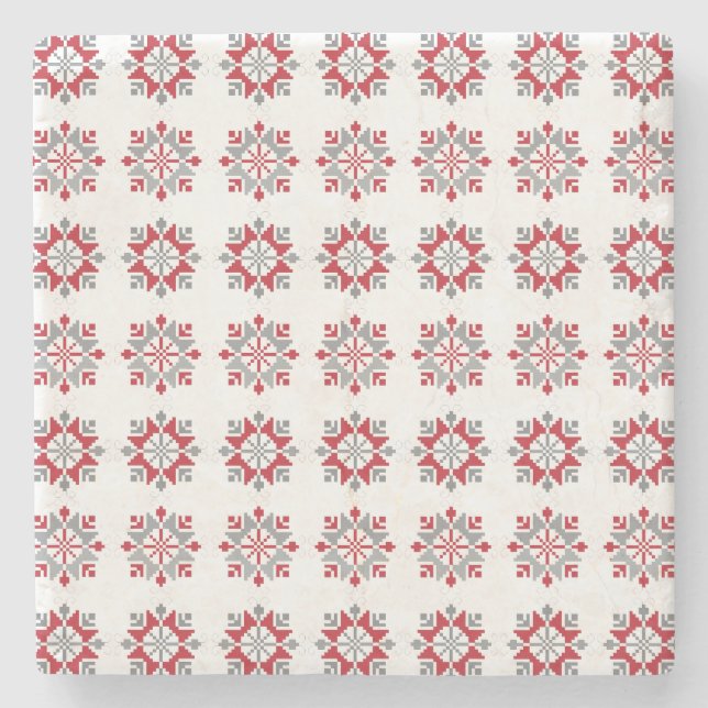 Posavasos De Piedra Patrón geométrico VII del SUN matutino (Anverso)