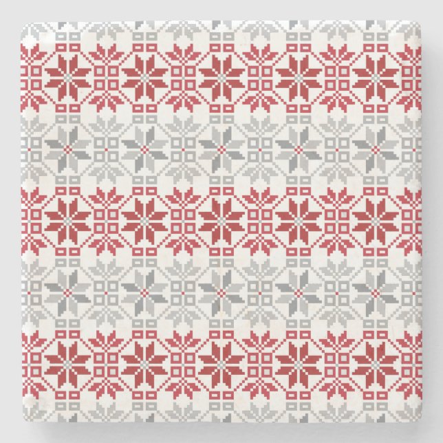 Posavasos De Piedra Patrón geométrico VIII del SUN matutino (Anverso)