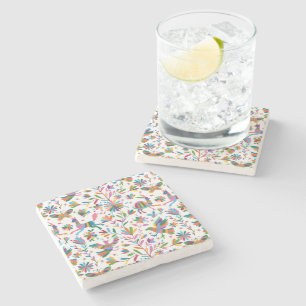 Posavasos De Piedra Patrón luminoso estilo otomano mexicano
