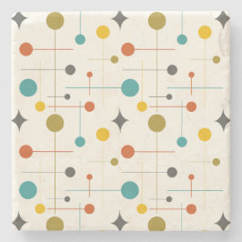 Posavasos De Piedra Patrón moderno del Siglo Medio