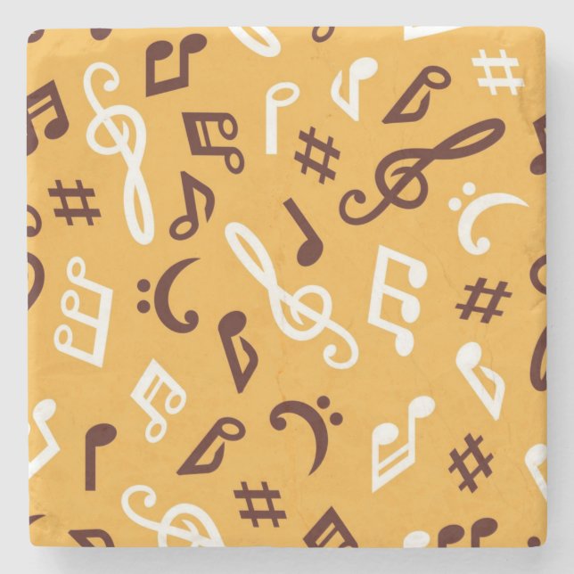 Posavasos De Piedra Patrón musical (Anverso)