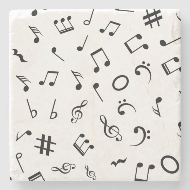 Posavasos De Piedra Patrón musical (Anverso)