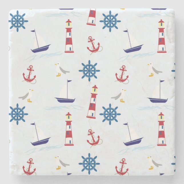 Posavasos De Piedra Patrón náutico (Anverso)