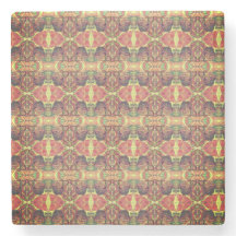 Patrón rojo y amarillo