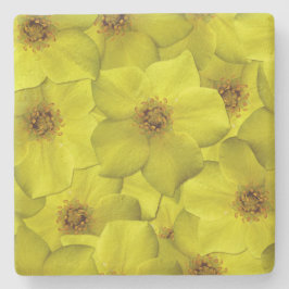 Posavasos De Piedra Patrón sin soldadura de Shrubby Cinquefoil