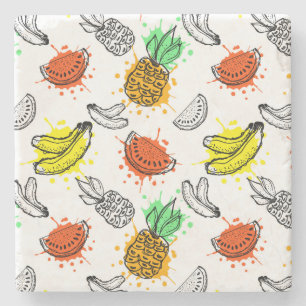 Posavasos De Piedra Patrón sin soldadura de vectores