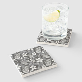 POSAVASOS DE PIEDRA PATRÓN TIKI LUAU (CARBÓN)