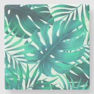 Posavasos De Piedra Patrón tropical