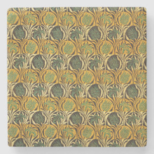 Posavasos De Piedra Patrón Tulip y Lily (por William Morris)