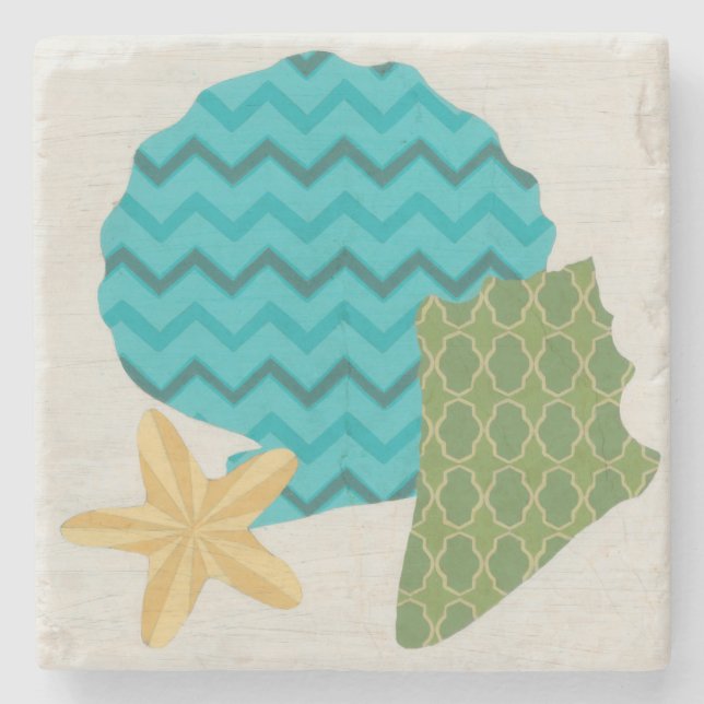 Posavasos De Piedra Patrones de shell II (Anverso)