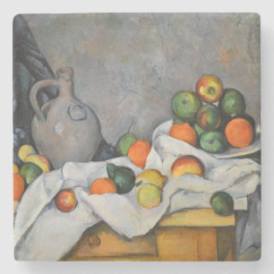 Posavasos De Piedra Paul Cezanne - Curtain, Jug and Fruit Bowl