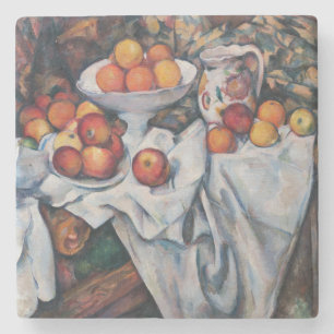 Posavasos De Piedra Paul Cezanne - Todavía vida, manzanas y Naranjas
