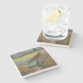 Posavasos De Piedra Paul Gauguin Vincent van Gogh pintando girasoles