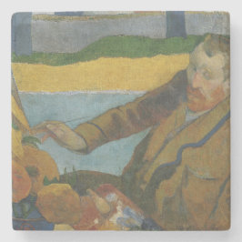 Posavasos De Piedra Paul Gauguin Vincent van Gogh pintando girasoles