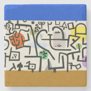 Posavasos De Piedra Paul Klee Rich Harbor Expresionismo Abstracto