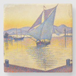 Posavasos De Piedra Paul Signac - El puerto al atardecer, Opus 236