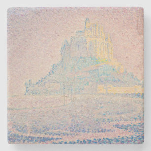 Posavasos De Piedra Paul Signac - Mont Saint Michel, Niebla y Sol