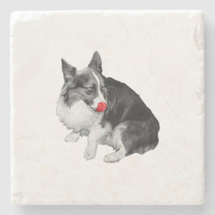 Posavasos De Piedra Pausa de cacao, lengua rosa