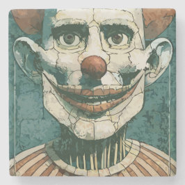 Posavasos De Piedra Payaso asustado