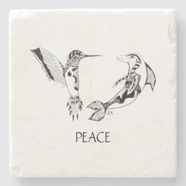 Posavasos De Piedra Paz (Anverso)
