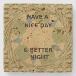 Posavasos De Piedra Paz, amor, unidad, piedra