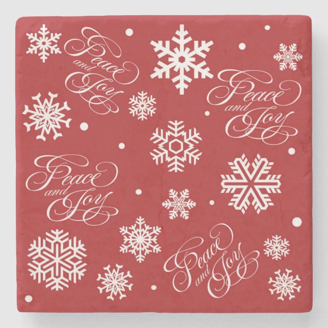 Posavasos De Piedra Paz y alegría (Anverso)