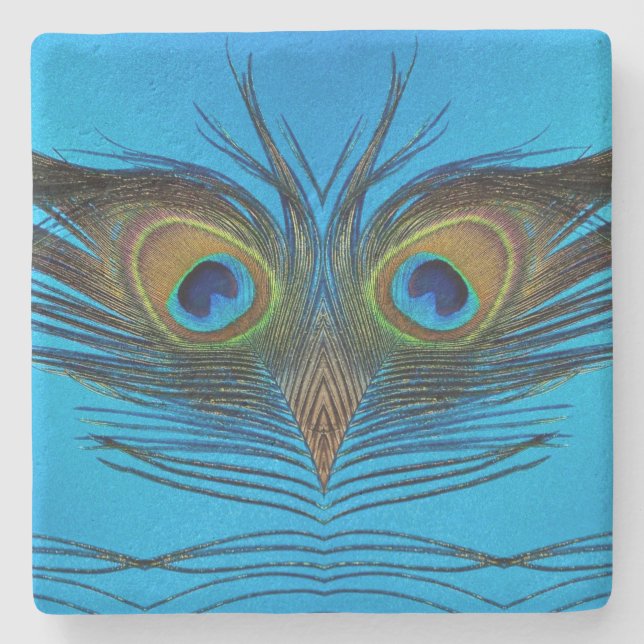 Posavasos De Piedra Peacock (Anverso)