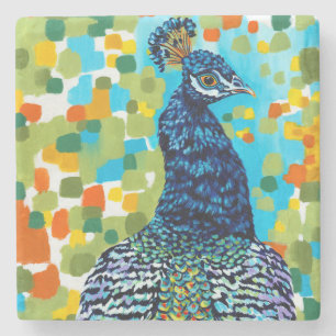 Posavasos De Piedra Peacock II desplumado