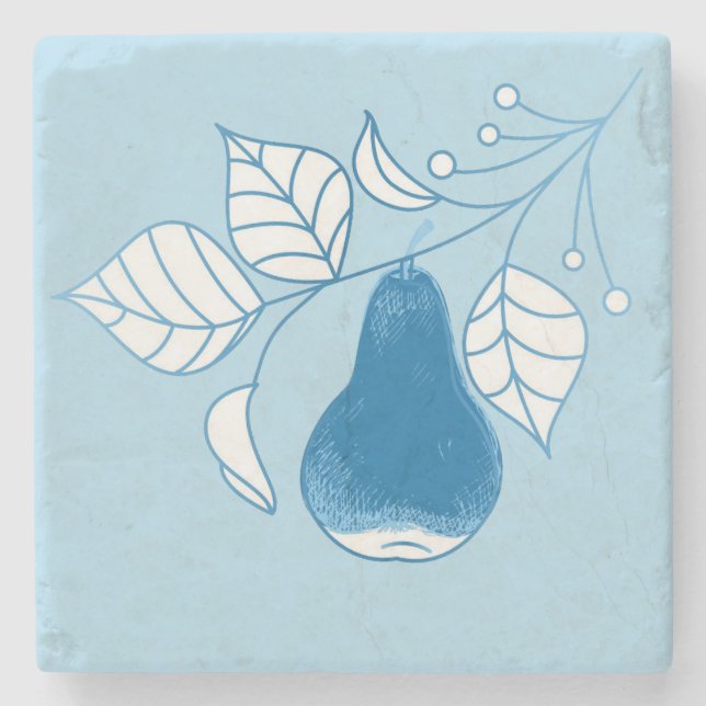Posavasos De Piedra Pear (Anverso)