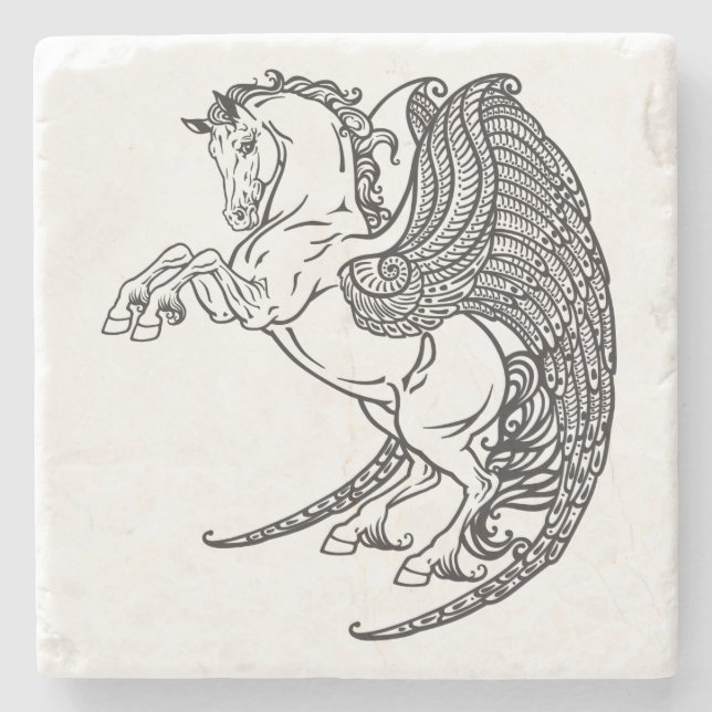 Posavasos De Piedra pegaso (Anverso)