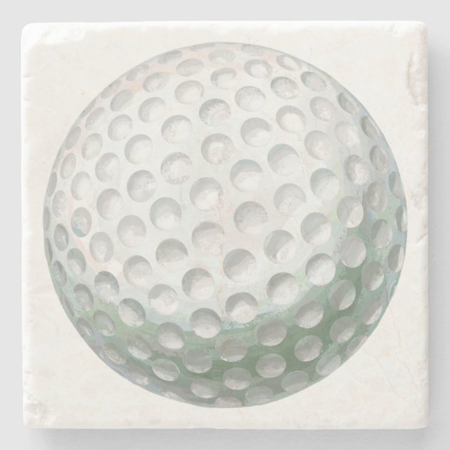Posavasos De Piedra Pelota de golf (Anverso)