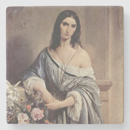 Posavasos De Piedra Pensamientos melancólicos (por Francesco Hayez)