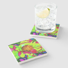 Posavasos De Piedra Peony Stone Coaster
