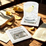 Posavasos De Piedra Periódico personalizado | Los mejores abuelos<br><div class="desc">¡Trae amor y risas a su mesa baja con esta montaña de piedra personalizada del "Grandhood Times"! Diseñado como una portada de un periódico, incluye una foto favorita, los nombres de los nietos y un audaz titular que declara lo mejor a tus abuelos. Con su acabado de mármol duradero y...</div>