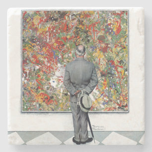 Posavasos De Piedra Perito del arte de Norman Rockwell