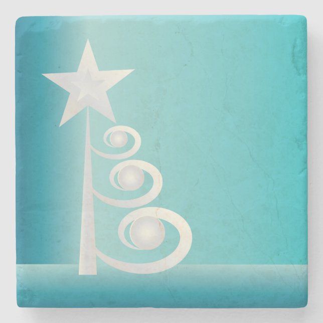 Posavasos De Piedra Perlas para Navidades (Anverso)