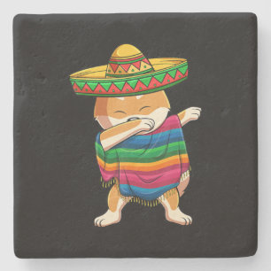 Posavasos De Piedra Perro Dabbing shiba inu Perro de México lindo pr