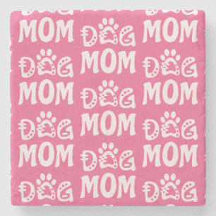 Posavasos De Piedra Perro Mamá