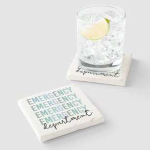 Posavasos De Piedra Personal del Departamento de Emergencia Enfermer
