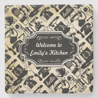 Posavasos De Piedra Personaliza la bienvenida a un teléfono retro de c