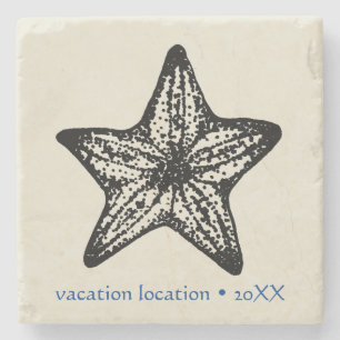 Posavasos De Piedra Personaliza Ocean Starfish Sand Stone Coaster