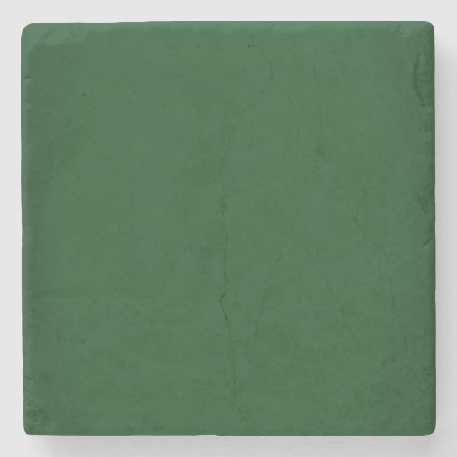 Posavasos De Piedra Personalizable moderno de Forest Green (Anverso)