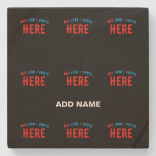 POSAVASOS DE PIEDRA PERSONALIZABLE MODERNO ESTILO NEGRO VERIFICADO MAR