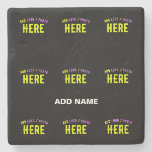 POSAVASOS DE PIEDRA PERSONALIZABLE MODERNO ESTILO NEGRO VERIFICADO MAR